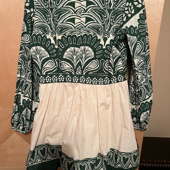 FARM Rio Green and Cream Jumpsuit - Picture 3 of 5